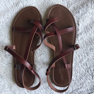 Strappy Brown Sandals